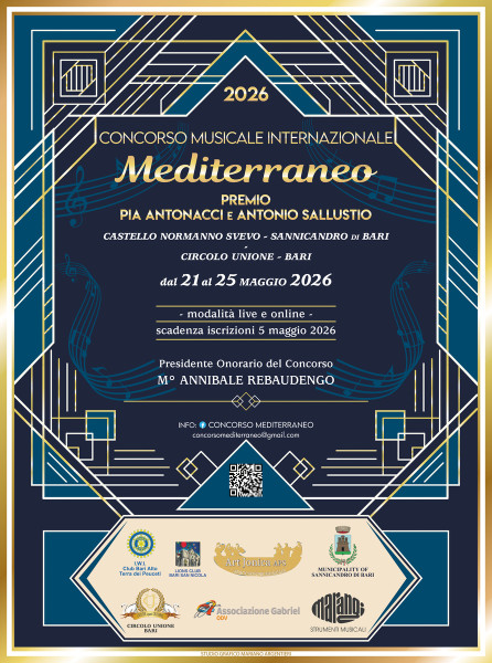 Concorso Musicale Internazionale Mediterraneo 2026