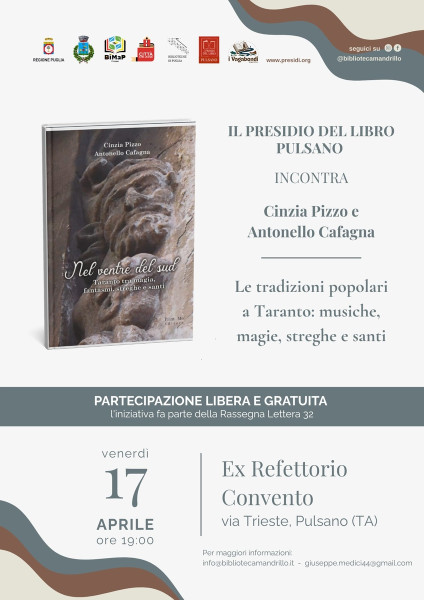 "NEL VENTRE DEL SUD:Taranto tra magia, fantasmi, streghe e santi" il libro