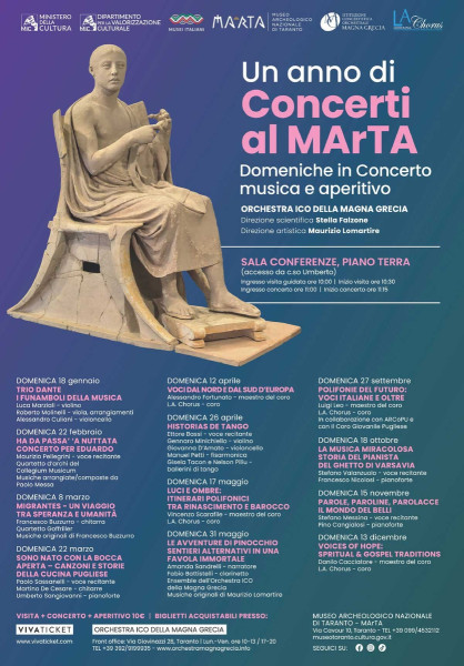 UN ANNO DI CONCERTI AL MARTA - Domeniche in Concerto Musica & Aperitivo