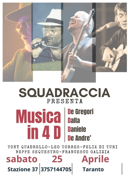 La musica d'autore: Tony Quadrello - Musica in 4D