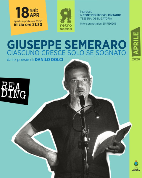 Ciascuno cresce solo se sognato | Reading di Giuseppe Semeraro