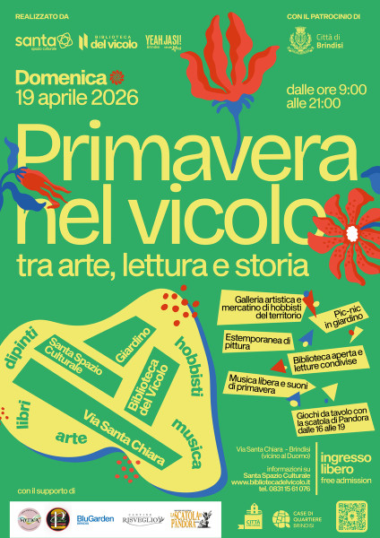 PRIMAVERA NEL VICOLO  tra arte, lettura e storia