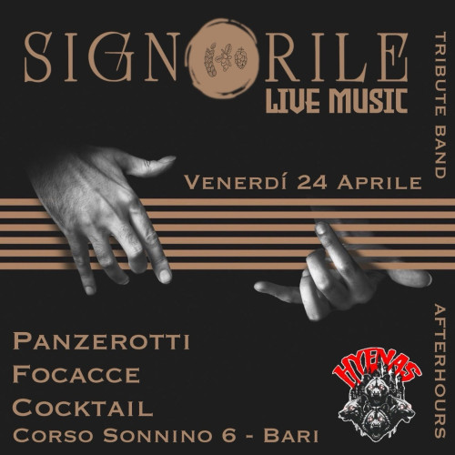 Hyenas Afterhours tribute band @panificio Signorile