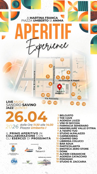 Piazza Umberto si Illumina Aperitif Experience