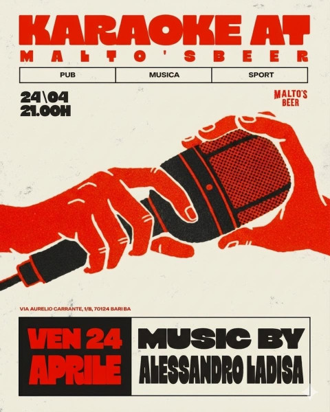 KARAOKE at Malto's con Alex Ladisa