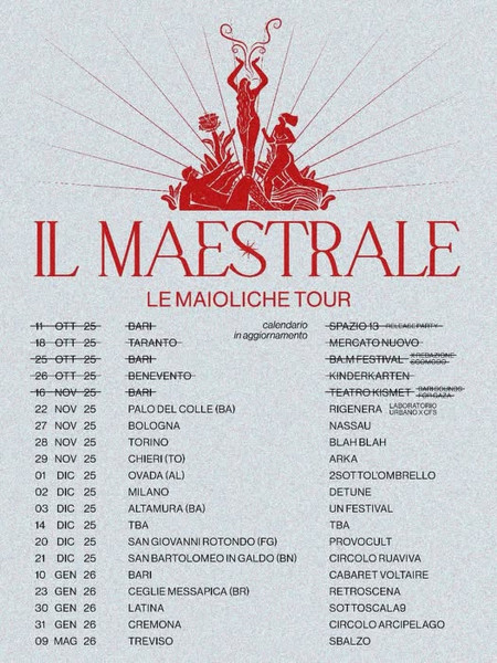 IL MAESTRALE - Le Maioliche Tour | Sbalzo