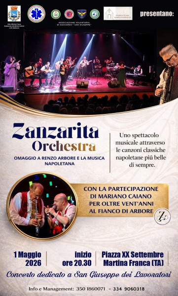 Zanzarita Orchestra in concerto omaggio a Renzo Arbore