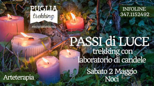 PASSI DI LUCE trekking con laboratorio di candele