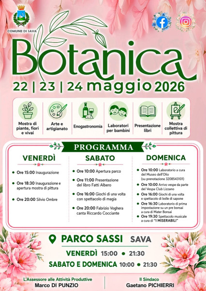 BOTANICA SAVA III EDIZIONE
