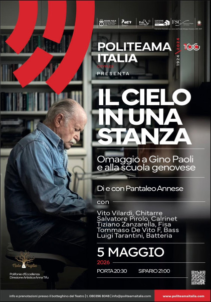IL CIELO IN UNA STANZA: Omaggio a Gino Paoli