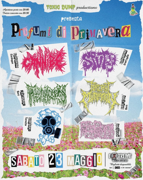 Profumi di primavera: FEROCI - INFECTED SCAB - BREAST MUTILATION - PHIMOSIS - SPUTO - CANNIBE