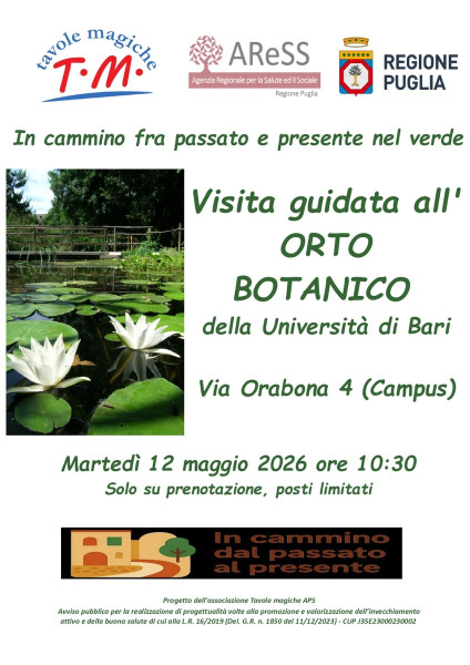 Visita all'Orto botanico dell'Università di Bari