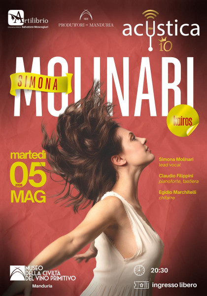 Manduria, Simona Molinari canta i tempi densi della vita