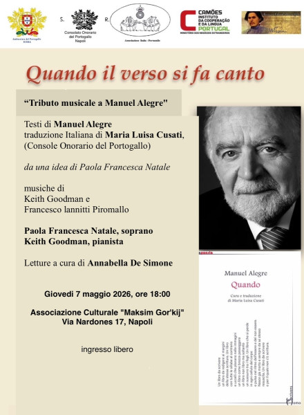Quando il verso si fa canto, tributo musicale a Manuel Alegre