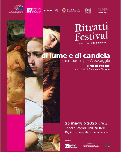 Anteprima Ritratti Festival | XXII Edizione | Di lume e di candela. Tre modelle per Caravaggio