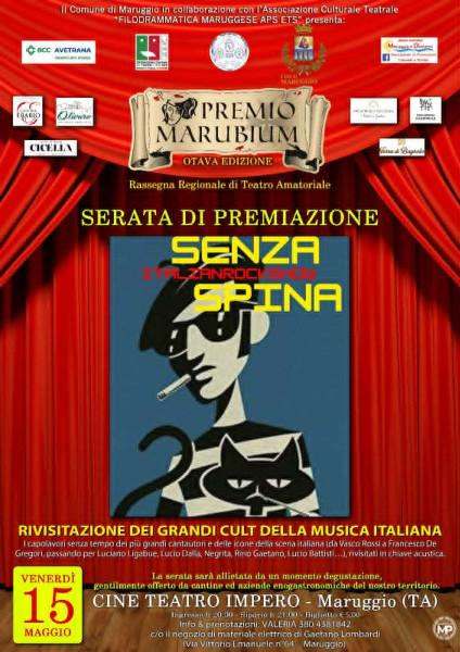TEATRO & MUSICA PER LA SERATA DI PREMIAZIONE DEL PREMIO MARUBIUM 2026