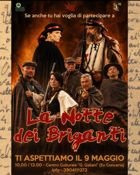 Iscrizioni come attori/ figuranti a La Notte dei briganti
