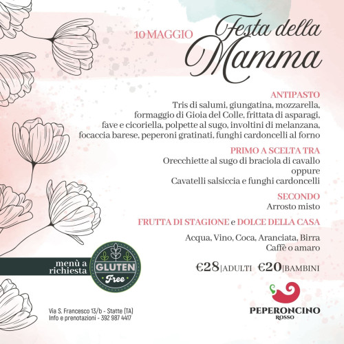 Pranzo festa della mamma