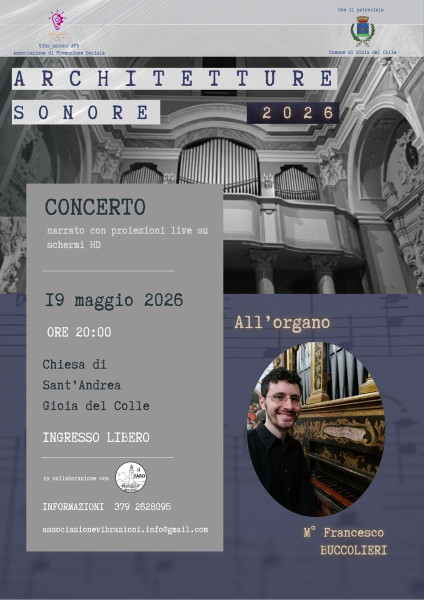 Architetture Sonore: gran finale nella Chiesa di Sant’Andrea con Francesco Buccolieri