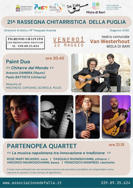 21^ Rassegna Chitarristica: PARTENOPEA QUARTET & PAINT DUO