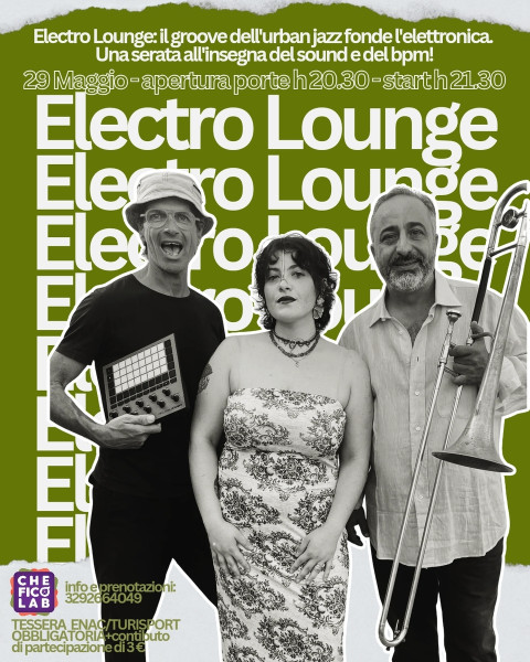 Jazztronica e ritmo travolgente: gli Electro Lounge live per una serata all'insegna del sound e del bpm.