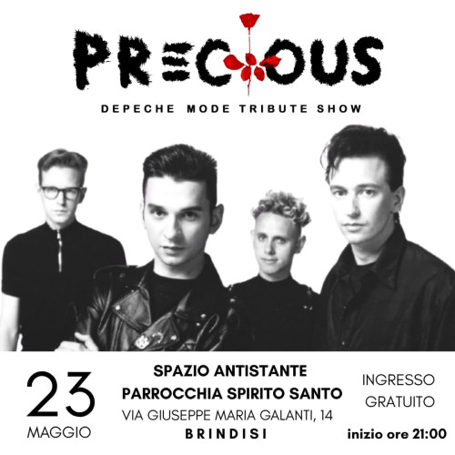 PRECIOUS tributo ai Depeche Mode live gratuito a Brindisi