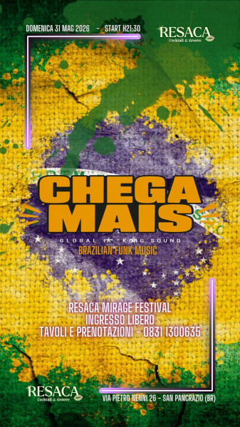 Musica Brasiliana al Resaca con i Chega Mais