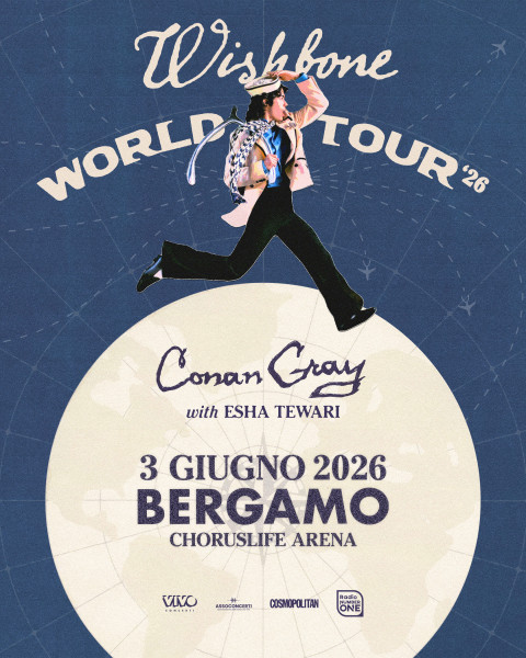 Conan Gray Annuncia la Data Italiana, Choruslife Arena, Mercoledì 3 Giugno 2026
