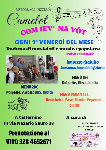 Pizzica e musica folk da "Camelot" di Vito Zizzi