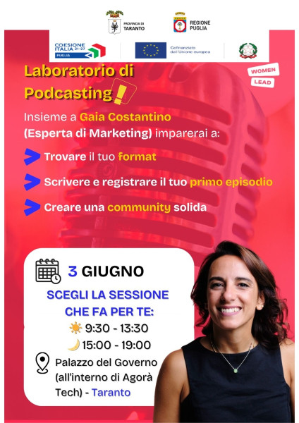 Laboratorio di PODCASTING - POMERIGGIO