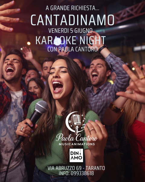 CantaDinamo - Karaoke Night con Paola Cantoro