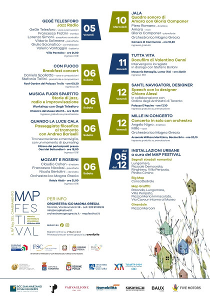 MAP FESTIVAL 2026  #Musica #Architettura #Parallelismi Il Ritmo del Cambiamento VI edizione