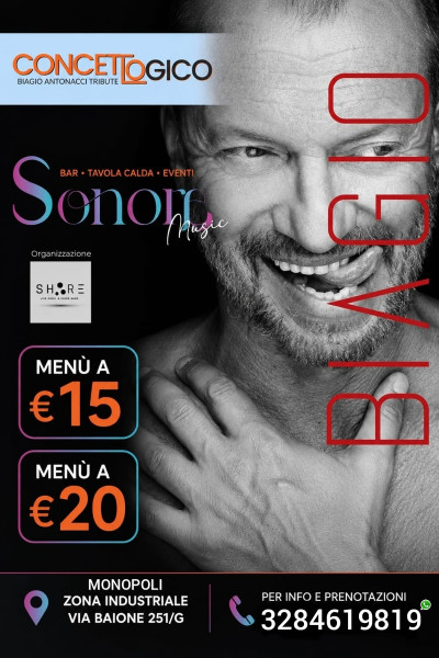 Concetto Logico - Biagio Antonacci tribute band live at Sonora Club