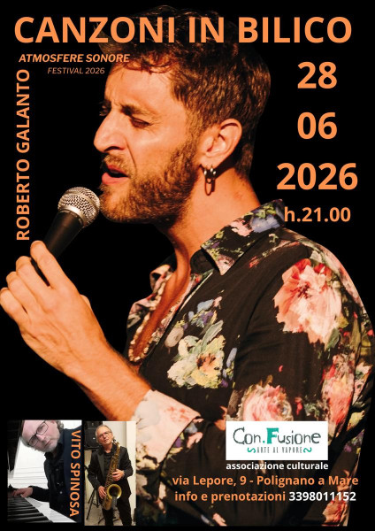 "CANZONI IN BILICO" - Roberto Galanto - Atmosfere Sonore festival 2026