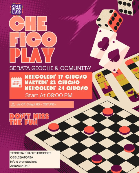 Riscoprirsi "offline": al Che Fico Lab arrivano le serate gioco tra gusto e socialità dal vivo