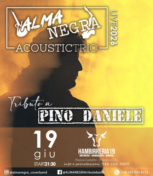 ALMANEGRA Pino Daniele Tribute Band al Hambirreria 19