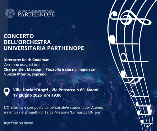 Concerto dell’Orchestra dell’Universita’ Parthenope di Napoli