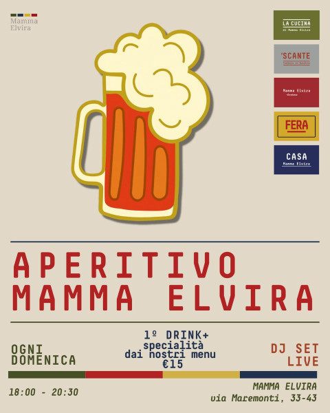 Aperitivo Mamma Elvira con vinili rari