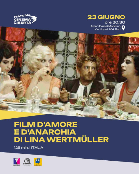 Film d'amore e d'anarchia di Lina Wertmuller - Festa del Cinema in Libertà 2026