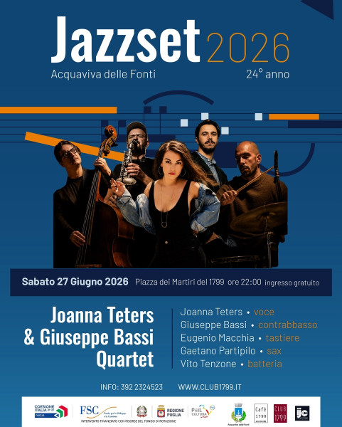 Jazzset 2026 | JOANNA TETERS & GIUSEPPE BASSI 4tet