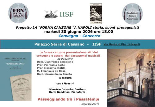 La forma canzone - convegno/concerto