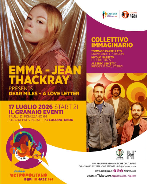 Collettivo Immaginario e Emma-Jean Thackray per Bari in jazz 2026