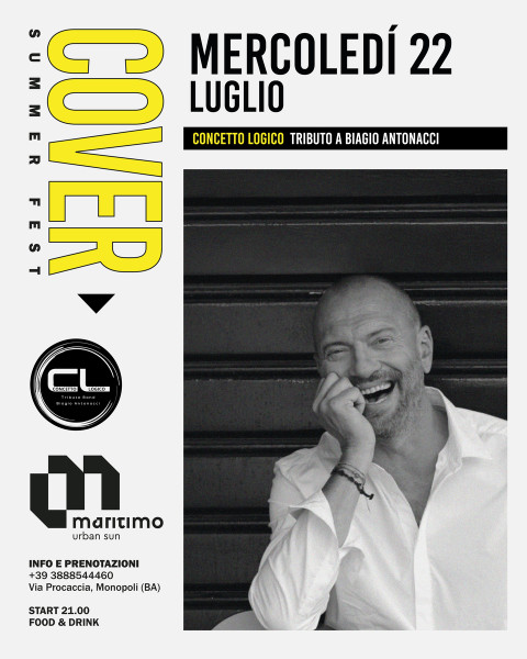 Concetto Logico - Biagio Antonacci tribute band live at Lido Maritimo
