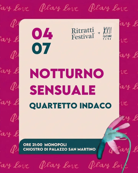 Ritratti Festival 2026 | NOTTURNO SENSUALE