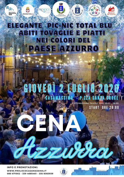 Cena Azzurra nel Borgo Antico di Casamassima