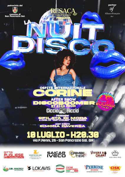CORINE Live al RESACA - La regina della Nu-Disco parigina a San Pancrazio