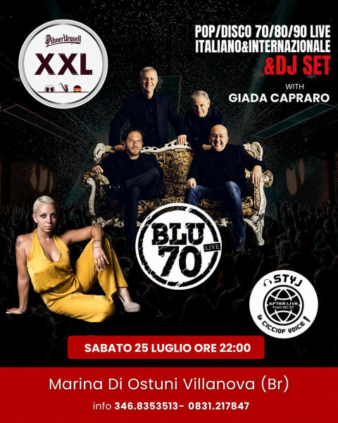 Blu70 e Giada Capraro (Pop dance 70/80/90 e divertentismo) & DJ Set