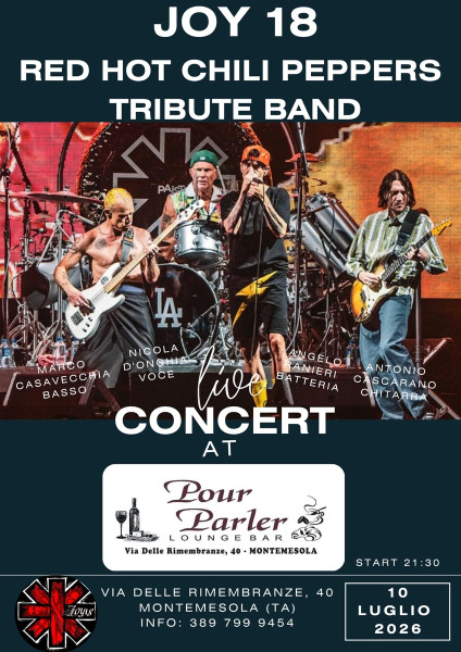 Joy 18 Red Hot Chili Peppers tribute band live @ Pour Parler