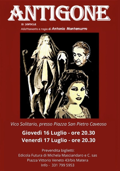 Antigone di Sofocle adattamento e regia Antonio Montemurro