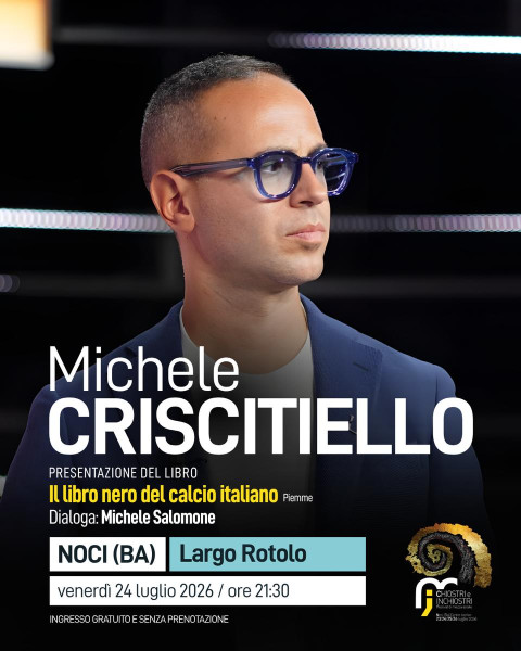 Michele Criscitiello a Chiostri e Inchiostri 2026